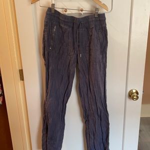 Athleta. Cabo Linen Wide Leg Pant Size 10